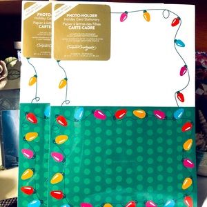 Photo-Holder Holiday Stationery, 2 boxes/20 sheets